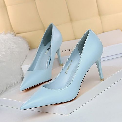 Bigtree-Escarpins  Talons Hauts Pour Femme,Chaussures De Mariage,Noires,Roses,Blanches, La Mode,2023 - 36