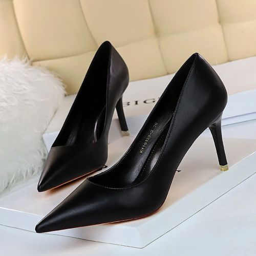 Bigtree-Escarpins  Talons Hauts Pour Femme,Chaussures De Mariage,Noires,Roses,Blanches, La Mode,2023 - 43