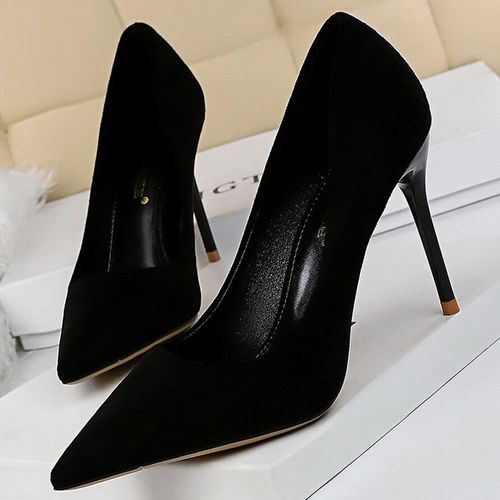 Bigtree-Escarpins En Daim  Talons Hauts Pour Femme,Chaussures De Bureau  La Mode,Escarpins De Base,Grande Taille 42 43,