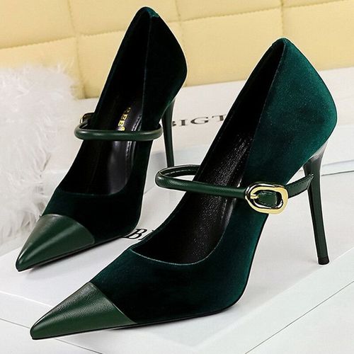 Bigtree-Escarpins Pointus En Daim Pour Femmes,Chaussures  Talons Hauts,Chssis Aiguille,Grande Taille 43,7cm,10cm,Design