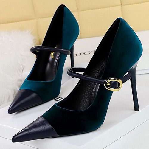 Bigtree-Escarpins Pointus En Daim Pour Femmes,Chaussures  Talons Hauts,Chssis Aiguille,Grande Taille 43,7cm,10cm,Design