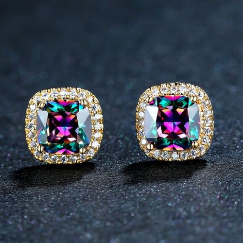 Bijoux Femme Luxe Boucles D'oreilles Pendantes En Zircon Pour Femmes 3 Styles  Quatre Griffes Carres Strass Naturels Mode Corenne 2022 Boucle Oreille Femme Piercing Oreille Cadeau De Fte Des Mres