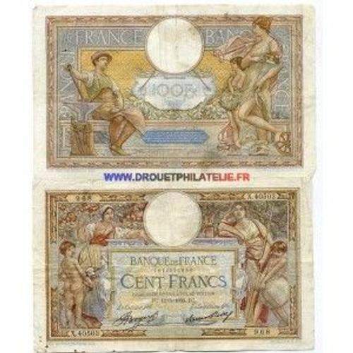 Billet De 100 Francs - Billet France Pk N 86