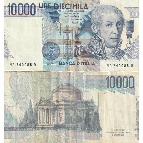 Billet De 10000 Lires, Italie, 1984