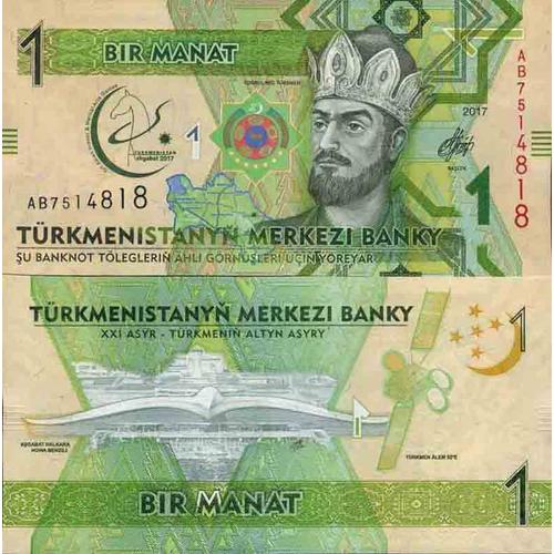Billet De Banque Collection Turkmenistan - Pk N 36 - 1 Manats