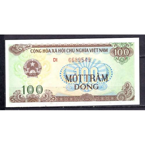 Billet De Banque Viet Nam 100 Dong 1991 Pick 105 Neuf Unc