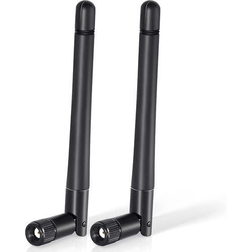 Bin Antenne Wifi Bi-Bande 2.4ghz 5ghz 5.8ghz 3dbi Mimo Rp-Sma Mle Omnidirectionnelle Pour Bateau Amorceur Camra Scurit Ip Camera Recul Fpv Routeur Wifi Carte Pcie Rseau Sans Fil,2 Paque.[V328]