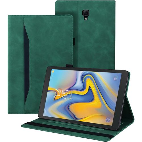 Bin Coque Samsung Galaxy Tab A 10.5 Pouce (Sm-T590/Sm-T595) 2018 tui De Cuir Pu Avec Fonction Support Housse De Protection Tablette Pour Samsung Galaxy Tab A 10.5 Pouce,Vert