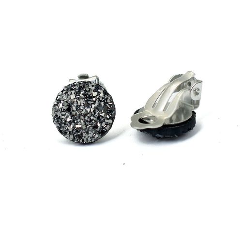 Bing Tu-Boucles D'oreilles Gomtriques Rondes En Rsine, Sans Trou D'oreille, Manchette Vert, Bleu, Blanc, Faux Piercing, Bijoux, Document Argent