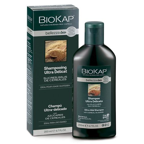 Biokap - Shampooing Ultra Dlicat Bellezza Bio Tous Types De Cheveux, Idal Pour Usage Quotidien 200 Ml