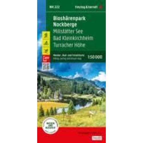 Biosphrenpark Nockberge, Wander-, Rad- Und Freizeitkarte 1:50.000, Freytag & Berndt, Wk 222    Format Carte Plan 