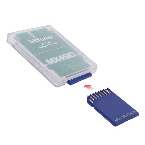 Bitfunx-Adaptateur De Carte Sd Pour Consoles Sony Playstation 2,Mx4sio,Sio2sd,Ps2 - Type Sd-Transparent