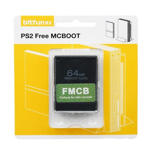 Bitfunx-Carte Mmoire Fortuna Fmcb Mcboot Pour Sony Playstation 2,Console De Jeu Ps2 Slim - Type 64mb