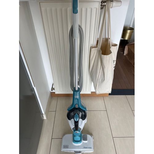 BLACK+DECKER Balai Vapeur 1300W Multifonctions avec Gant Steamitt et 12 Accessoires FSMH1321JSM-QS