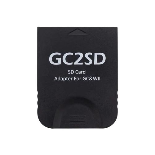 Black - Gamecube-Lecteur De Carte Mmoire Pour Wii 512mb Gc2sd, Adaptateur De Carte Pour Console Nintendo Gamecube Et Wii, Accessoires De Jeux