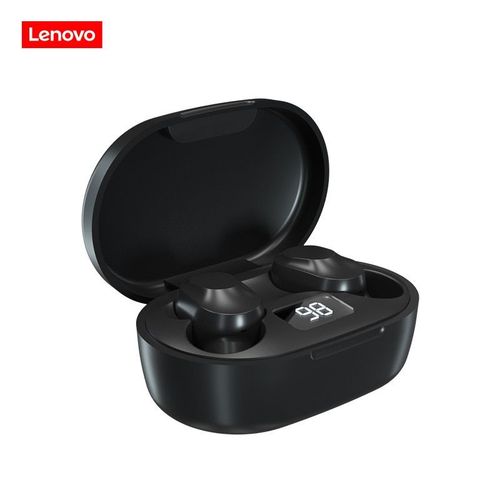 Black Lenovo-couteurs Bluetooth TWS avec rduction du bruit, couteurs sans fil, casque de musique  contrle tactile, affichage de l'alimentation avec micro, compte 91 
