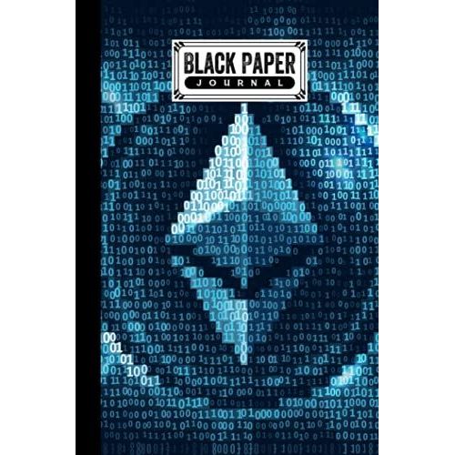 Black Paper Journal: Black Pages Notebook Ethereum, Black Paper Lined Journal - Ethereum Cover - Small (6x9) - 120 Pages - For Writing With Metallic Gel Pens | By Daniel Lloyd   de Lloyd, Daniel  Format Broch 