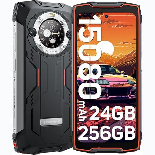 Blackview BV9300 Pro Smartphone Incassable 24Go+256Go 15080mAh Double cran 6.7