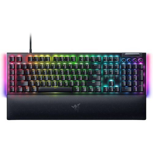 Blackwidow V4 - Clavier Gaming Mcanique Avec Chroma Rgb (Switches Mcaniques Jaunes, 6 Touches Macros Ddies, Touches Abs  Double Injection) Us-Layout | Noir