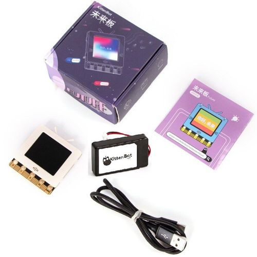 Blanc Avec Batterie - Kit lectronique De Bricolage Kittenbot Future Board Python, Blocs De Construction De Programmation Esp32, Jouet Vapeur Pour Enfants, Micro:Bit