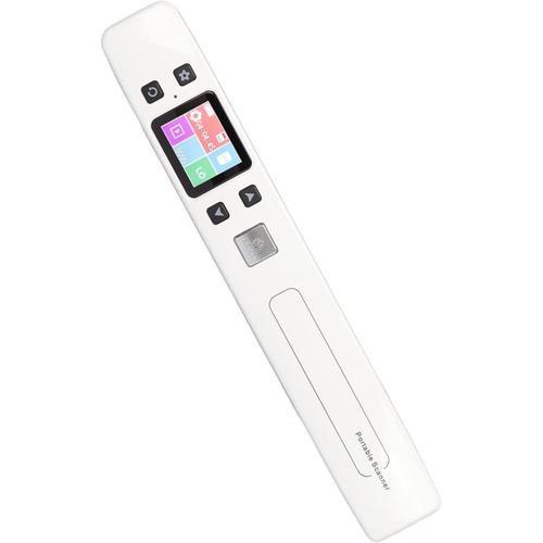 Blanc Blanc Scanner Portable, 300 600 1050DPi, Fonction WiFi Intgre, Choix de Format PDF Ou JPG, JPEG vers Word par Logiciel OCR,