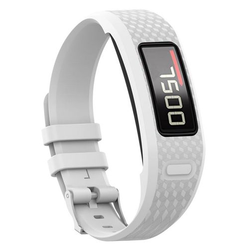 Blanc Bracelet De Rechange En Silicone Pour Garmin Vivofit 2/1 Fitness Activity Tracker-S