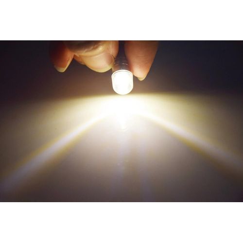 Blanc Chaud - 12 V Cc - Ampoules De Voiture, Lumire Blanche Chaude, 10x4300k, T10 W5w, Led, Cale 2835 1smd, Lampe De Lecture Dme Automatique, Feu De Position Latral, Lumire Latrale, 12v