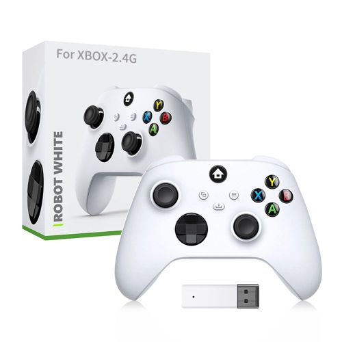 Blanc - Manette De Jeu Sans Fil Pour Xbox Series X Et S, 2.4g, Vibration 6 Axes, Poigne De Jeu Avec Fonction Turbo, Manette De Jeu Coordonnante, Contrle Sans Fil