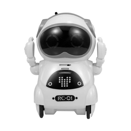 Blanc - Mini Robot de poche intelligent, jouet, Robot parlant, Dialogue interactif, reconnaissance vocale, enregistrement, chant, danse, raconter des histoires
