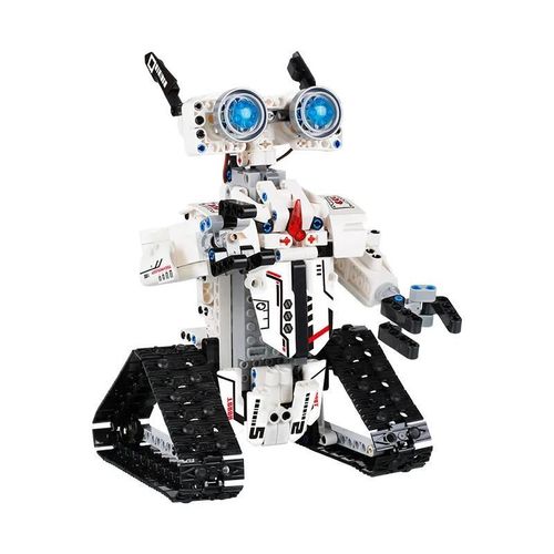 BLANC - Robot De Programmation Tlcommand Avec Application, 2.4g Rc, Type Chenille, Capteur De Gravit, Mode Chemin, Bloc De Construction Assembl, Jouet