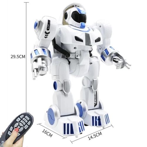 BLANC - Robot radiocommand RC  dformations tactiles par empreintes digitales, programmation intelligente, glissade, marche, Science populaire, jouet
