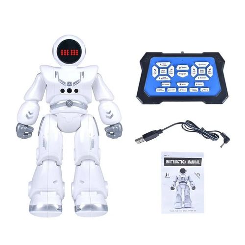 Blanc - Robot Tlcommand 2.4ghz, Jouet ducatif  Induction De Geste, Version Anglaise, Robot Vectoriel Programmable Pour Enfants