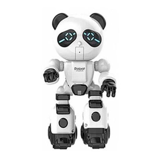 BLANC - Robot vocal Intelligent avec fonction'enregistrement de musique dansante, peut jouer avec les enfants, effet de lumire Flash  quatre phases, cadeau pour adultes