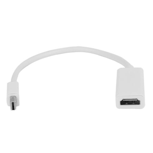 blanche - Adaptateur Mini DisplayPort vers HDMI, cble Mini Display Port vers convertisseur DP Thunderbolt de haute qualit pour Apple Pro Air