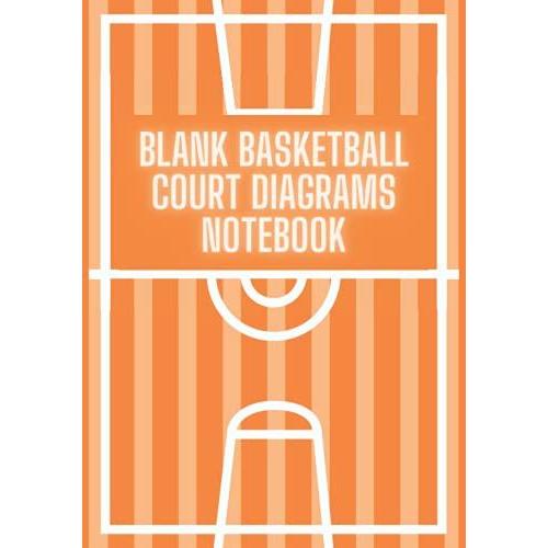 Blank Basketball Court Diagrams Notebook Basketball Court Outlines