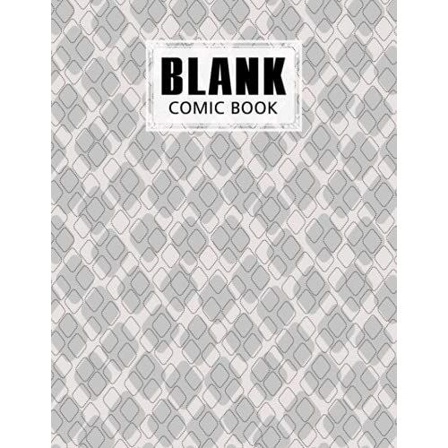 Blank Comic Book: Premium Squares Cover Blank Comic Book, Create Your Own Story, Journal, Notebook, Sketchbook For Kids And Adults, 120 Pages - Size 8.5