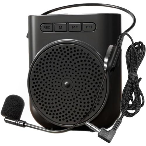 BLAZEFLUX-Ampli voix mini rechargeable micro casque et ceinture, Bluetooth, enregistrement et musique pour profs, coachs, guides