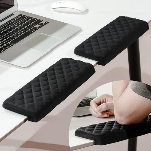 Blazeflux-Mekass Coussin Coude En Forme De L Bureau, Mousse Memoire Anti-Derapant, 2 Pieces Ergonomiques, Confort Poignet Bureau