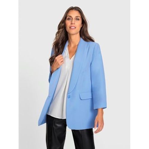 Blazer Col Chle Affinant - Ashley Brooke - Bleu Ciel