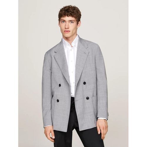 Blazer Crois Tech Wool Fabric/Grey - 46