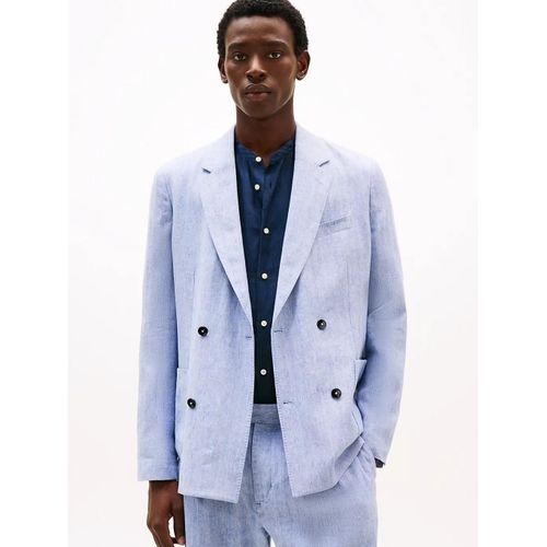 Blazer Dcontract Smart Casual Lin Mlang Dc Herringbone Blazer/Sweet Blue - 48