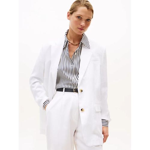 Blazer Droit Dcontract En Lin Mlang Ess Linen Relaxed Blazer/Optic White - 34