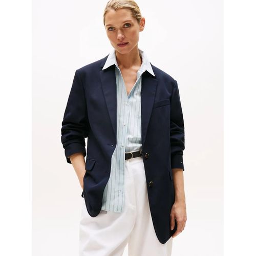 Blazer Long Droit Dcontract Elevated Relaxed Blazer/Dark Blue - 46