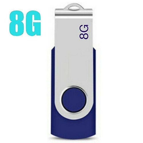Bleu-8 Go USB Flash Memory Drive 2.0 Haute Vitesse Stick Pen Pouce Stockage de donnes F