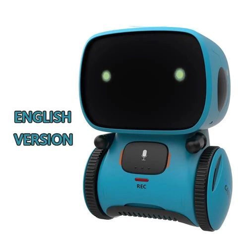 Bleu anglais - Robot Intelligent, Version russe, anglaise et espagnole,  commande vocale et tactile, jouet interactif, ducatif, RC