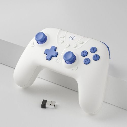 Bleu Avec Rcepteur - Manette De Jeu Sans Fil Bluetooth Pour Nintendo Switch, Manette Mobile, Manette, Gyroscope 6 Axes, Android, Iphone, Pc