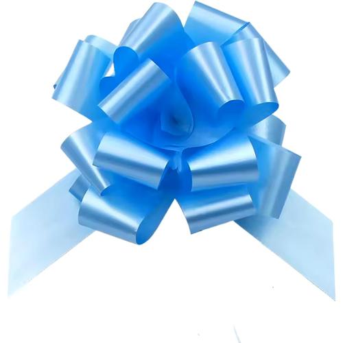 Bleu Bleu Lot De 60 Automatique, Cadeau Gant Pour Voiture,  Tirer En Ruban, Large Ruban Noeuds 