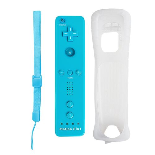 Bleu Droit - Ensemble 2 En 1 Pour Console Nintendo Wii, Manette De Jeu Sans Fil, Tlcommande Dahchuck, Manette, Manette, Motion Plus En Option