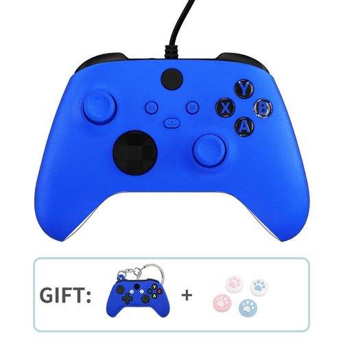 Bleu Fonc - Manette De Jeu Filaire Pour Xbox One Series S X, Contrleur De Vibration, Manette De Jeu, Pc, Sem Fio