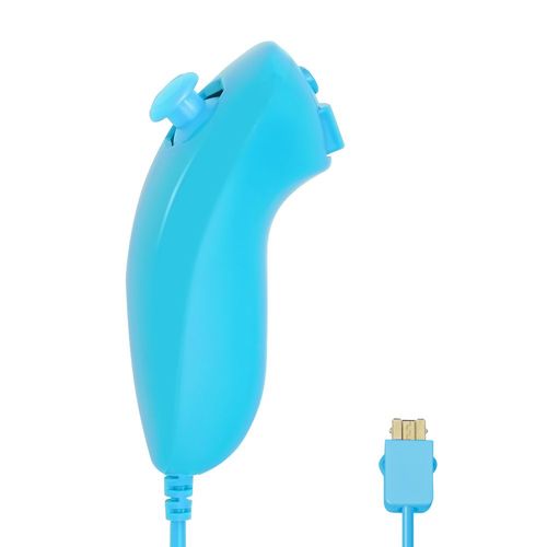 Bleu Gauche - Manette De Jeu  Distance Sans Fil Dahchuck, Manette De Jeu Pour Nintendo Wii Et Wii U, 2 En 1, Motion Plus En Option, Contrleur De Jeu Vido
